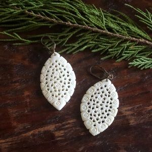 Noonday Carved Lace Earrings